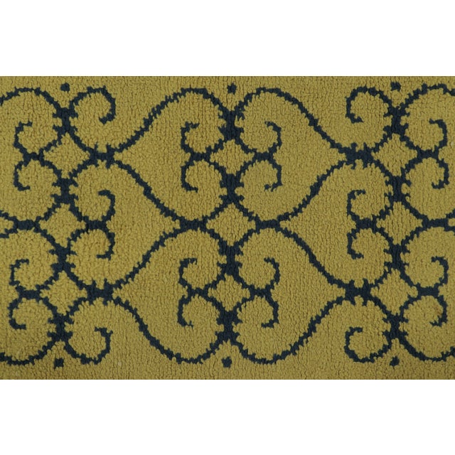 Antique Art Deco Rug in Gold With Classic Architectural Design - Rug & Kilim For Sale In New York - Image 6 of 8