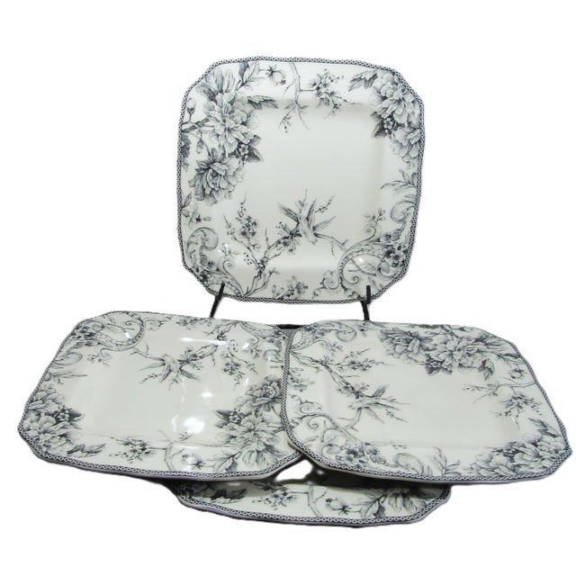These are a set of 4 222 Fifth dinner plates from Sax Fifth Avenue. Nearly unused or at least mostly just displayed for...