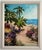 Vintage Signed M. Bryson Tropical Beach Palm Tree Landscape Painting, Framed For Sale - Image 17 of 17