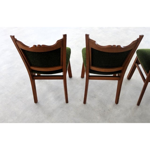 Art Deco Dining Chairs, 1940s, Set of 4 For Sale - Image 9 of 14