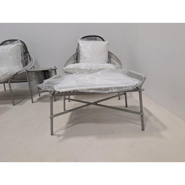 Traveler Outdoor Set in Rope from Roche Bobois, Set of 5 For Sale - Image 3 of 18
