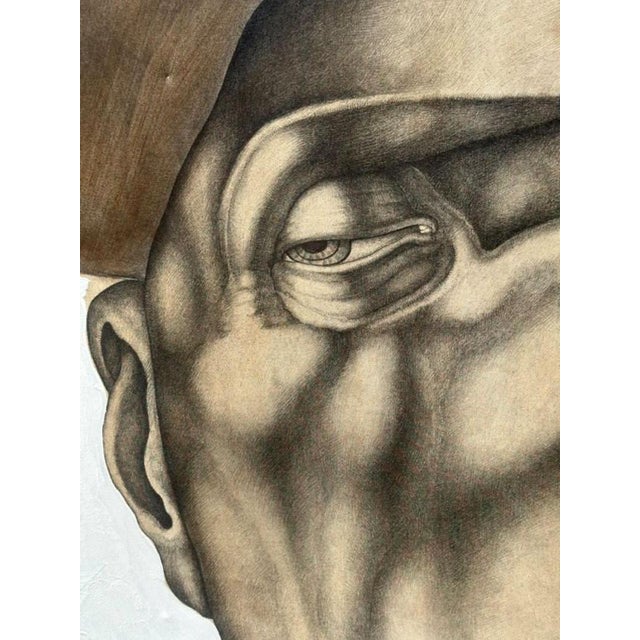Black MPR, Double Face, 1960s, Oil Painting For Sale - Image 8 of 13