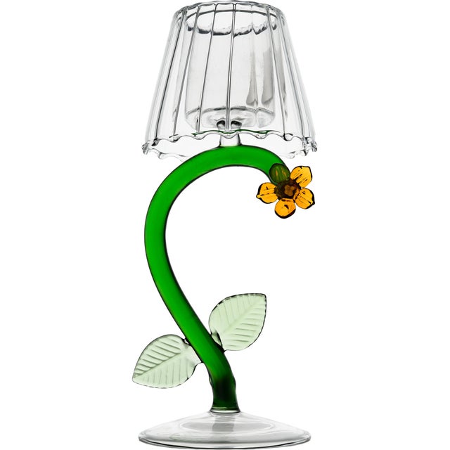 These playful mouth-blown tealights are nature inspired. Pick your favorites for your next alfresco gathering....