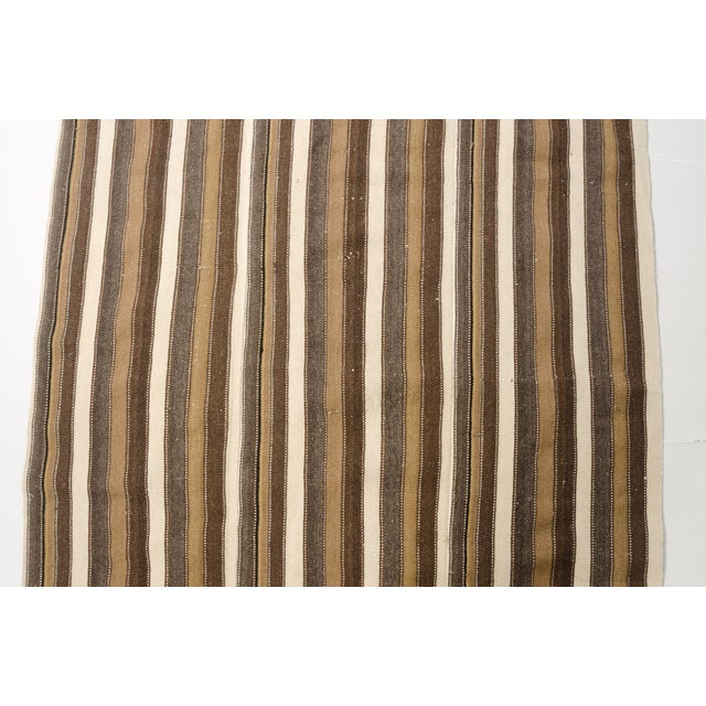 Oushak Anatolian Stripe Kilim Rug For Sale - Image 9 of 9
