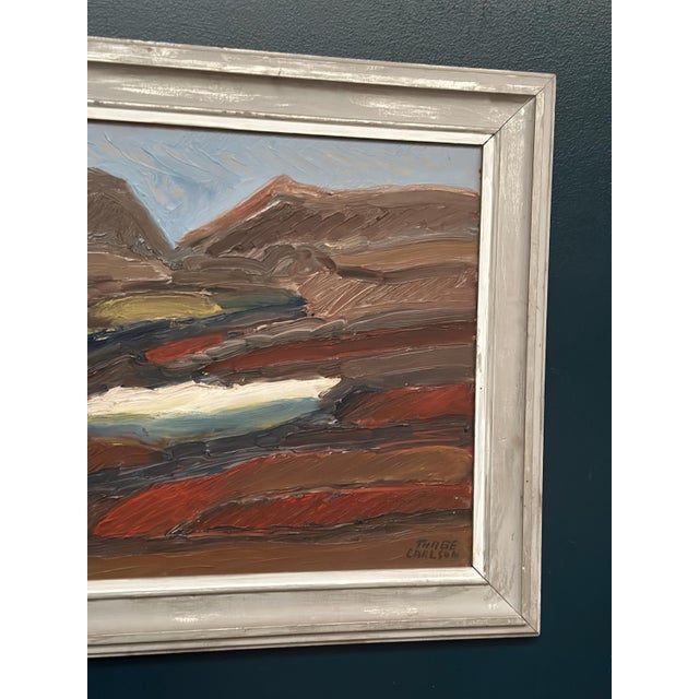 Thage Carlson, Rustic Landscape, 1960s, Oil on Panel For Sale - Image 5 of 18