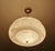 Gold Art Deco Pendant Light in Pink Marble Glass, 1930s For Sale - Image 8 of 18