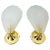 Gold 1980s Shell Shaped Brass and Glass Wall Lamps - A Pair For Sale - Image 8 of 8