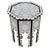 1980s Contemporary Vintage Mother-of-Pearl Inlay Octagonal Side Table For Sale - Image 5 of 7