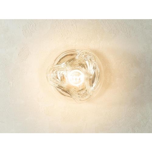 Glass Wave Wall Lamp from Peill & Putzler, 1970s For Sale - Image 7 of 7