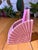 Vintage MCM Pink Ceramic Fan Vase Planter For Sale - Image 11 of 14
