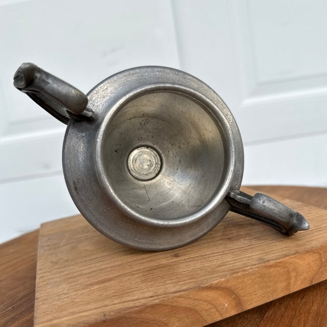 Mid 20th Century Mid 20th Century Pewter Sugar Bowl by Metalars For Sale - Image 5 of 8