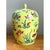 Vintage Yellow Ceramic Fish Motif Jar For Sale In West Palm - Image 6 of 12