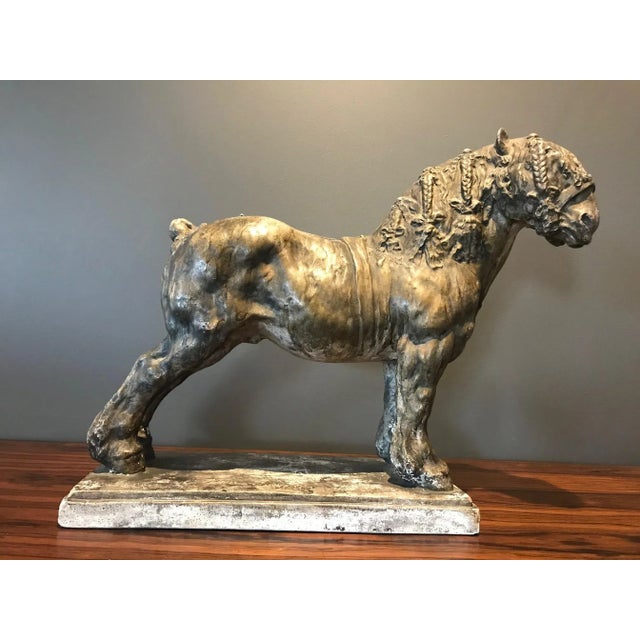 Draft Horse Sculpture by Domien Ingels, 1930s For Sale - Image 16 of 16
