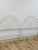 Mid 20th Century Pair of White Wrought Iron Twin Headboards French Country Farmhouse Whimsical For Sale - Image 5 of 13