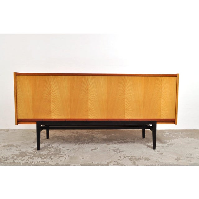 Vintage Sideboard in Ash and Mahogany by František Mezulanik, 1960s For Sale - Image 12 of 14