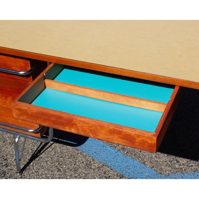 Wood 1960s “Trimline” Desk by Kem Weber for Heywood Wakefield For Sale - Image 7 of 10