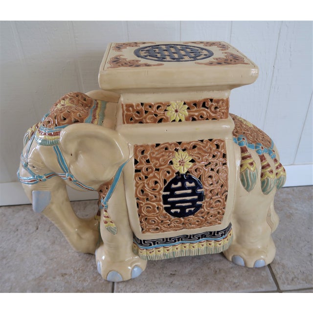 Vintage Vietnamese Elephant Garden Stool Chairish