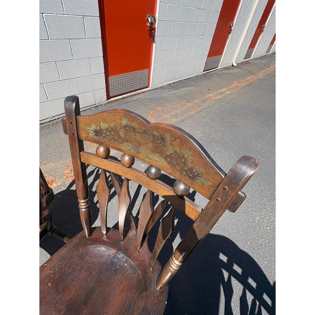 Wood Ethan Allen Dining Chairs 4 For Sale - Image 7 of 17