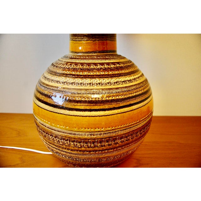 Large Vintage Sahara Series Table Lamp by Aldo Londi for Bitossi, 1960 For Sale - Image 4 of 10