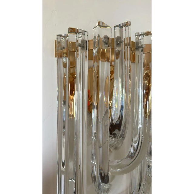 Murano, Venini & Co. Vintage Original Venini Sconce, With Signature - a Pair For Sale - Image 4 of 8