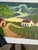 Green 1990s Farmhouse and Barn Countryside Landscape Painting on Canvas For Sale - Image 8 of 9