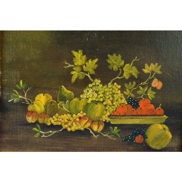 Violante Grieco, Still Lifes with Fruit and Flowers, 1950, Oil on Panel Paintings, Framed, Set of 2 For Sale - Image 10 of 16