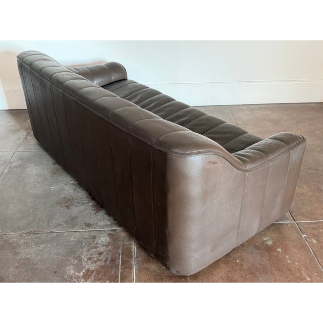 1980’s Buffalo Leather Ds-44 Attributed to DeSede Sofa For Sale - Image 13 of 16