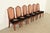Karges Style French Regency Louis XVI Carved Solid Teak and Cane Back Dining Chairs, Set of Six For Sale - Image 14 of 14