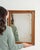 A mirror whose natural honey wood frame, rectangular gives it real character at first glance. It was made in France during...
