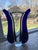 Mid 20th Century Jaroslav Svoboda Karlov Art Glass Vase Clear and Blue, Signed For Sale - Image 5 of 6