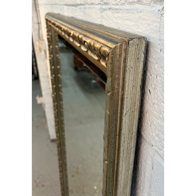Mid-Century Modern Large Ornate Vintage Beveled Mirror For Sale - Image 3 of 9