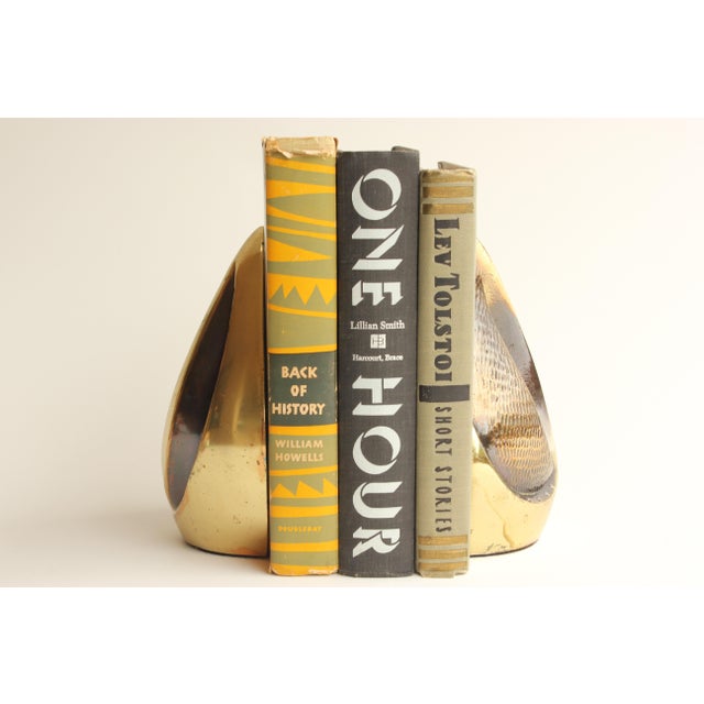 Mid-Century Modern Ben Seibel Tear Drop Flame Bookends - a Pair For Sale - Image 3 of 4