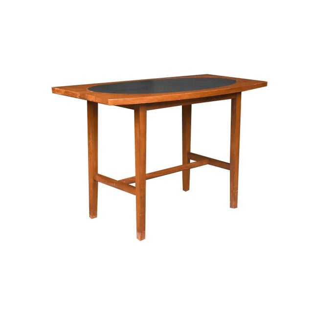 1960s Paul McCobb Perimeter Group Walnut Leather Side Table For Sale - Image 10 of 12