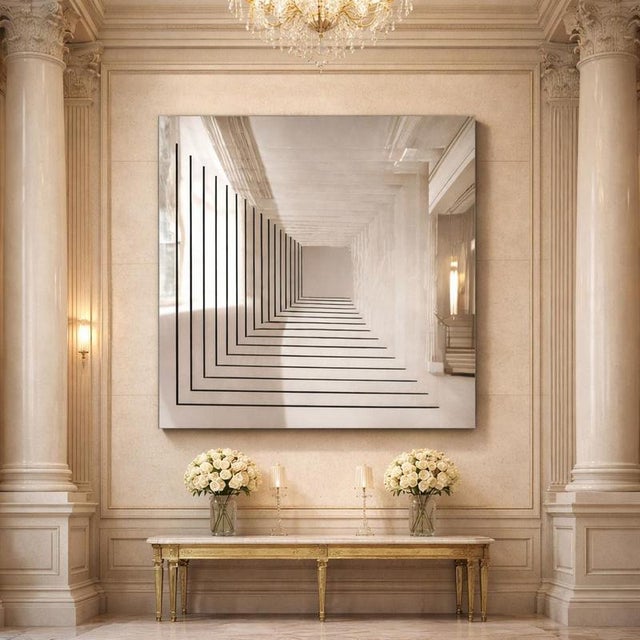 Achilles Tortoise Silver Medium Sculptural Wall Mirror by GTG Design Couture For Sale - Image 6 of 8