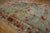 Awesome Green Ground Color With Striking Red Flowers in a Floral Design Antique Chinese Art Deco Rug For Sale - Image 12 of 12