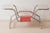 1930s 20th Century Bauhaus Tubular Steel Flower Stand with Colored Glass Shelves, Czechoslovakia, 1930 For Sale - Image 5 of 8