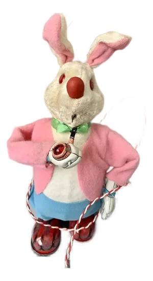 Vintage Smoking Bunny Toy