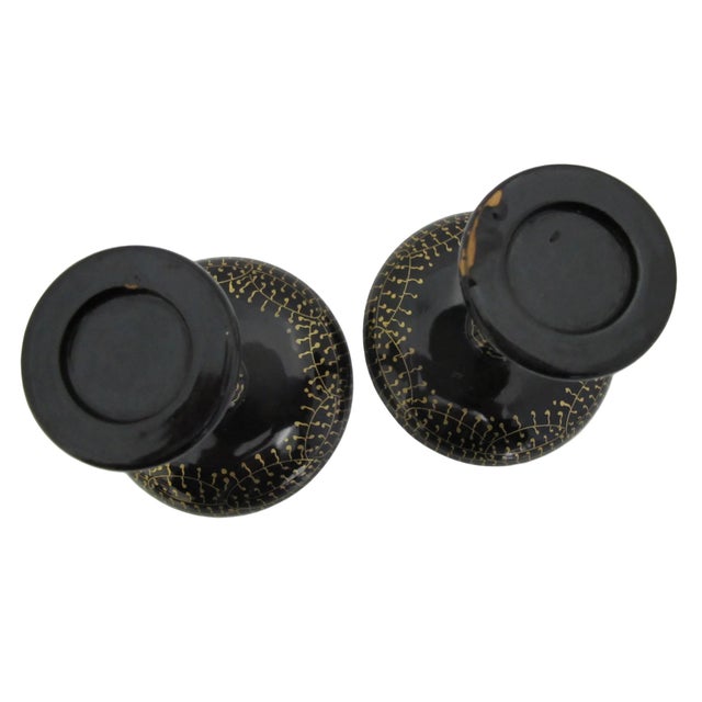 Japanese Hina Doll Takatsuki Tray Lacquer Makie Trinket Offering Dish For Sale - Image 4 of 9