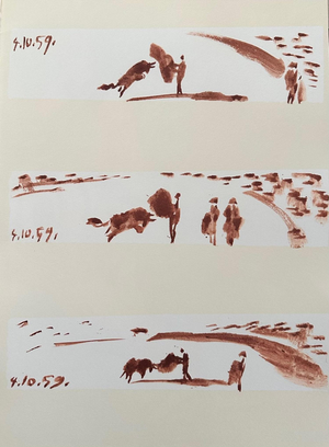Pablo Picasso, Corrida Scenes from First Edition of Toros Y Toreros, 1961, Offset Lithograph
