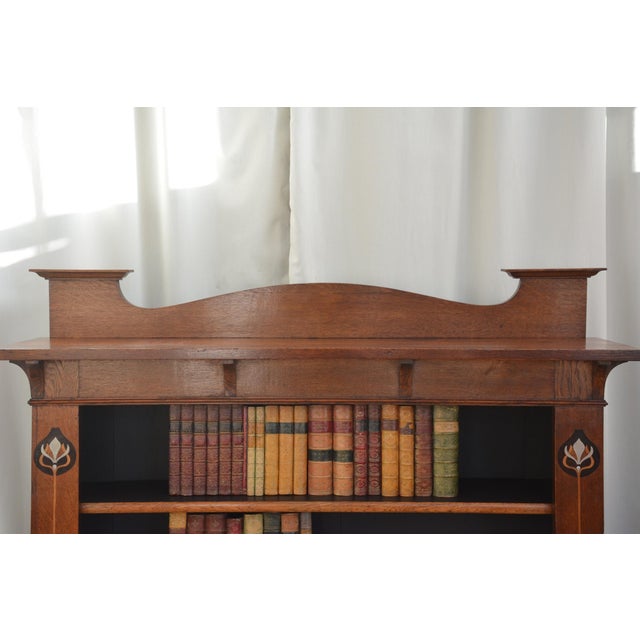 Arts and Crafts Oak Open Bookcase, 1900s For Sale - Image 14 of 18