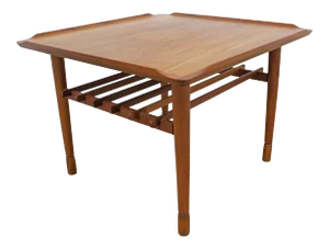 Mid-Century Danish Modern Poul Jensen Selig Style Square End/Side Table
