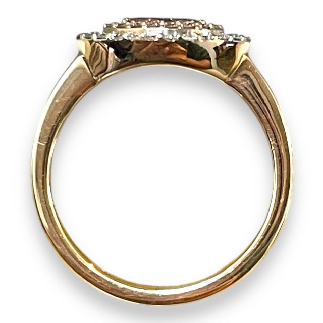 18k White Gold Fancy Pink Marquise Dia/ RIng For Sale - Image 4 of 5