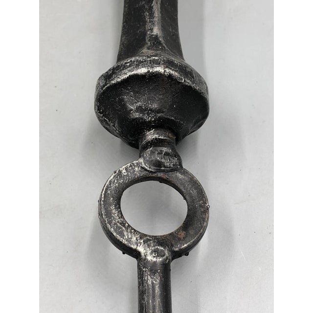 Wrought Iron Fireplace Set, 1940s, Set of 4 For Sale - Image 10 of 18