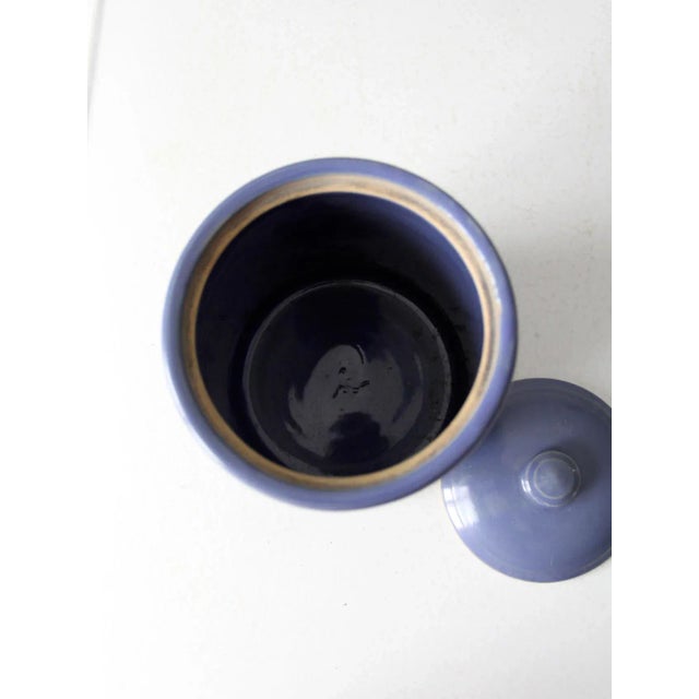 Ceramic Vintage 1930s Hand Painted Cookie Jar For Sale - Image 7 of 9