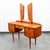 Danish modern vanity / 5 drawer chest now available. The mirror is adjustable and has 3 sections that can fold up or open...