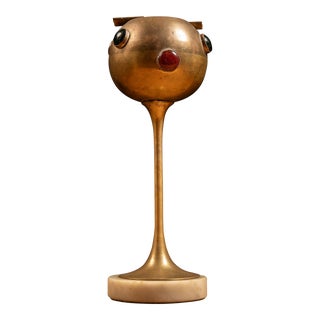 Vintage Brass Sputnik Ashtray For Sale