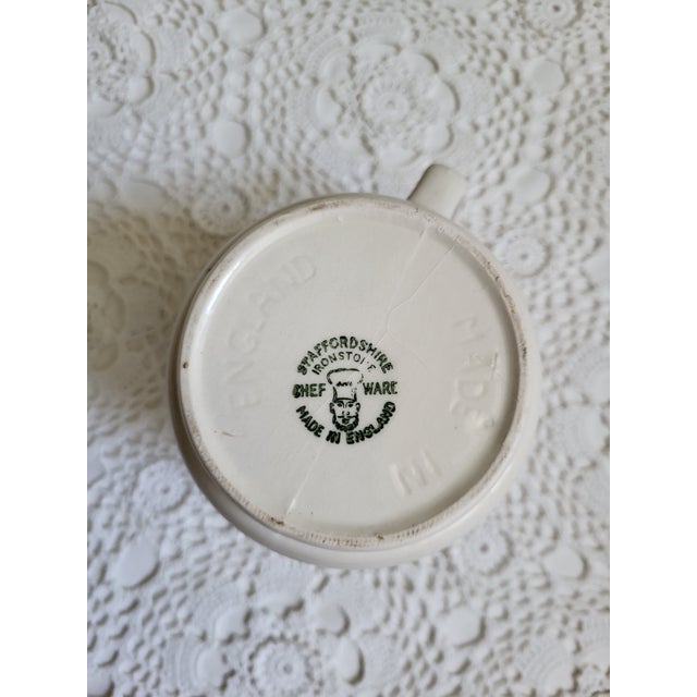 1950s Staffordshire Ironstone Chef Ware Milk Jug or Pitcher For Sale In Baltimore - Image 6 of 9