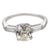 Contemporary Mid Century Gia 1.80 Carat Diamond Platinum Engagement Ring, Size 7.5 For Sale - Image 3 of 6