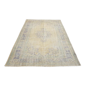 Ethnic Oushak Area Vintage Rug