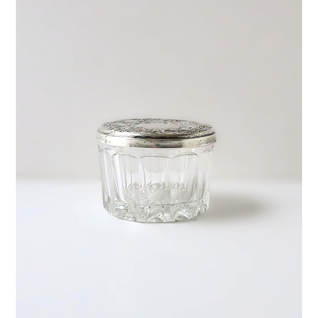 Sterling Silver Jewelry Box With Vanity Mirror, Victorian Style, Late-20th Century For Sale - Image 11 of 11
